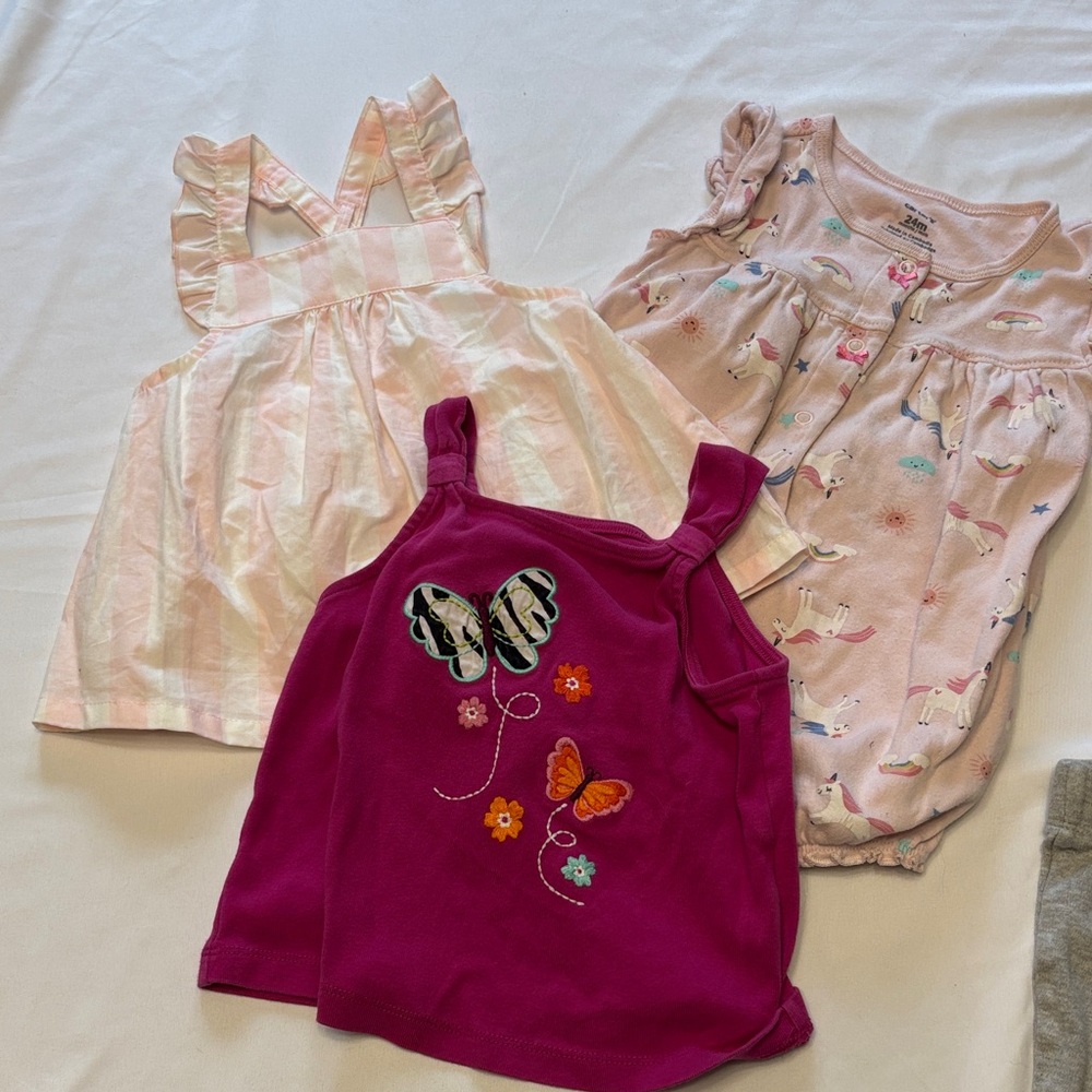 Baby Girls' Tops in Pink bundle of 3 size 18-24 months